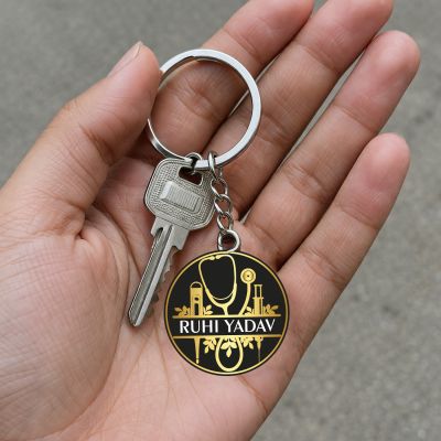 Personalized Acrylic Keychain Custom with Name  Ideal for Daily Use Office & Home